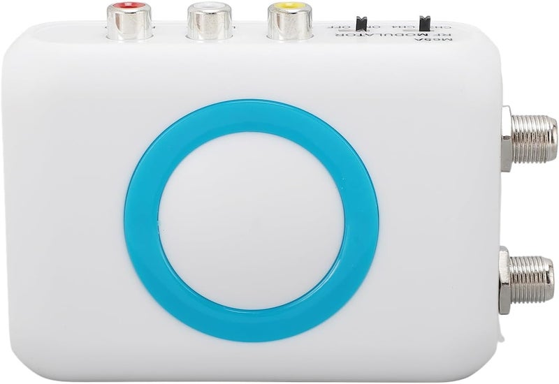 Bewinner Digital RF Modulator, M65A NTSC RF Modulator Coaxial Converter Adapter, HD VHF Demodulator Converter, AV to RF CH3 CH4 Modulator for CATV System - Image 1